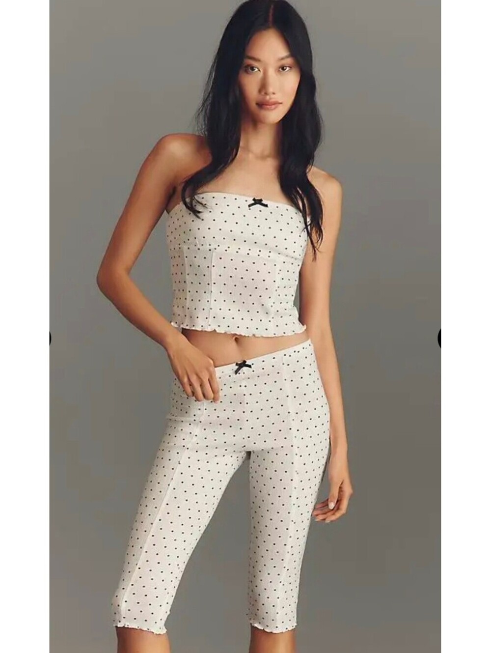 NWT Anthropologie 2 pc LyreBird Pointelle Pajama Set. Sz L. Retails $106
